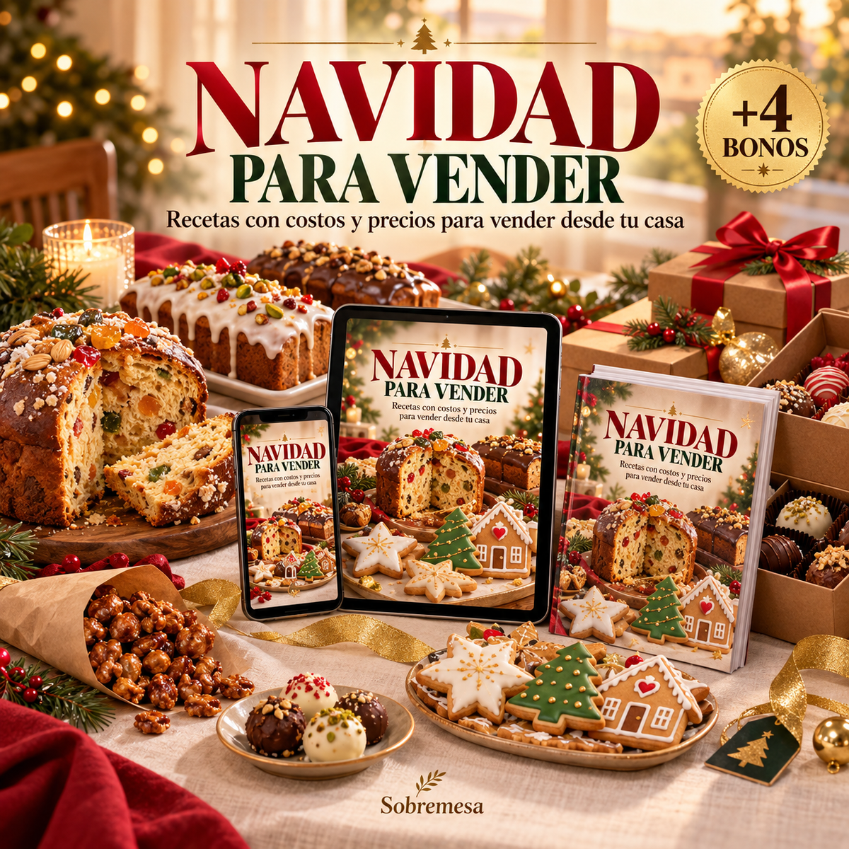 Navidad para Vender | Recetas navideñas con costos y precios