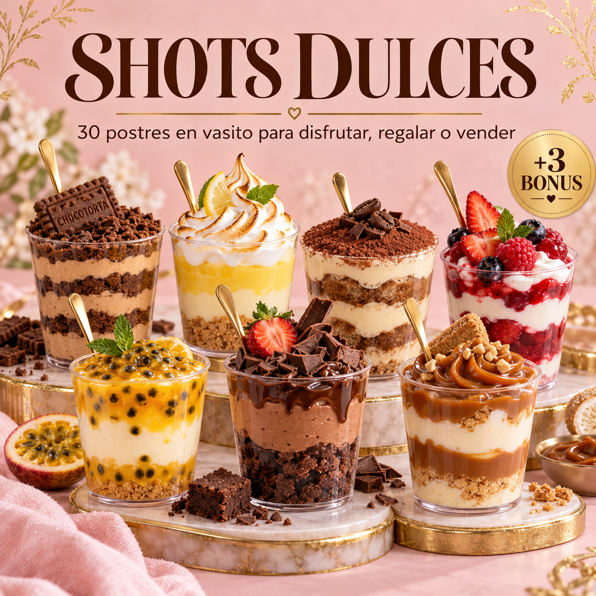 Shots Dulces: 30 postres en vasito para disfrutar, regalar o vender